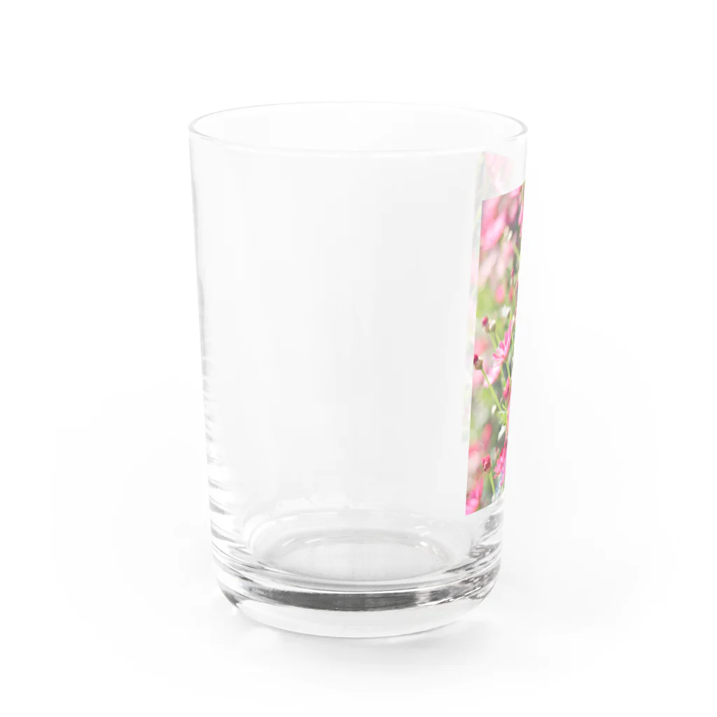 かぴばらのFLOWERS-ぴんく- Water Glass :left