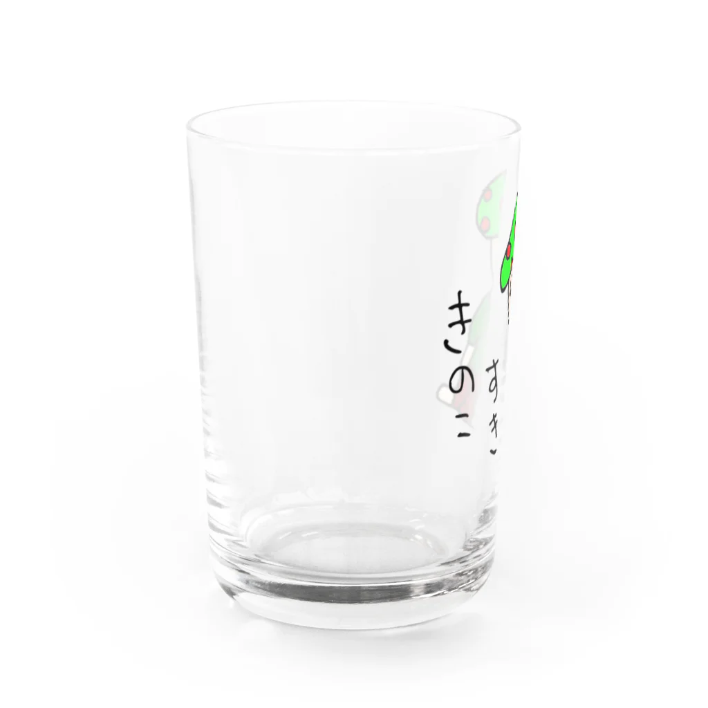 よかとロックのキノコ好き Water Glass :left