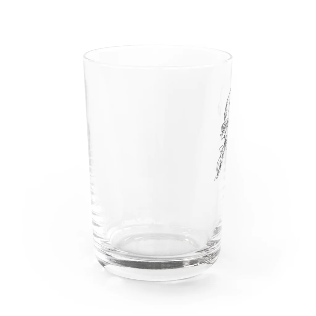 音楽愛好家協会「こんごう」 の【モーツァルト】-ブラック Water Glass :left