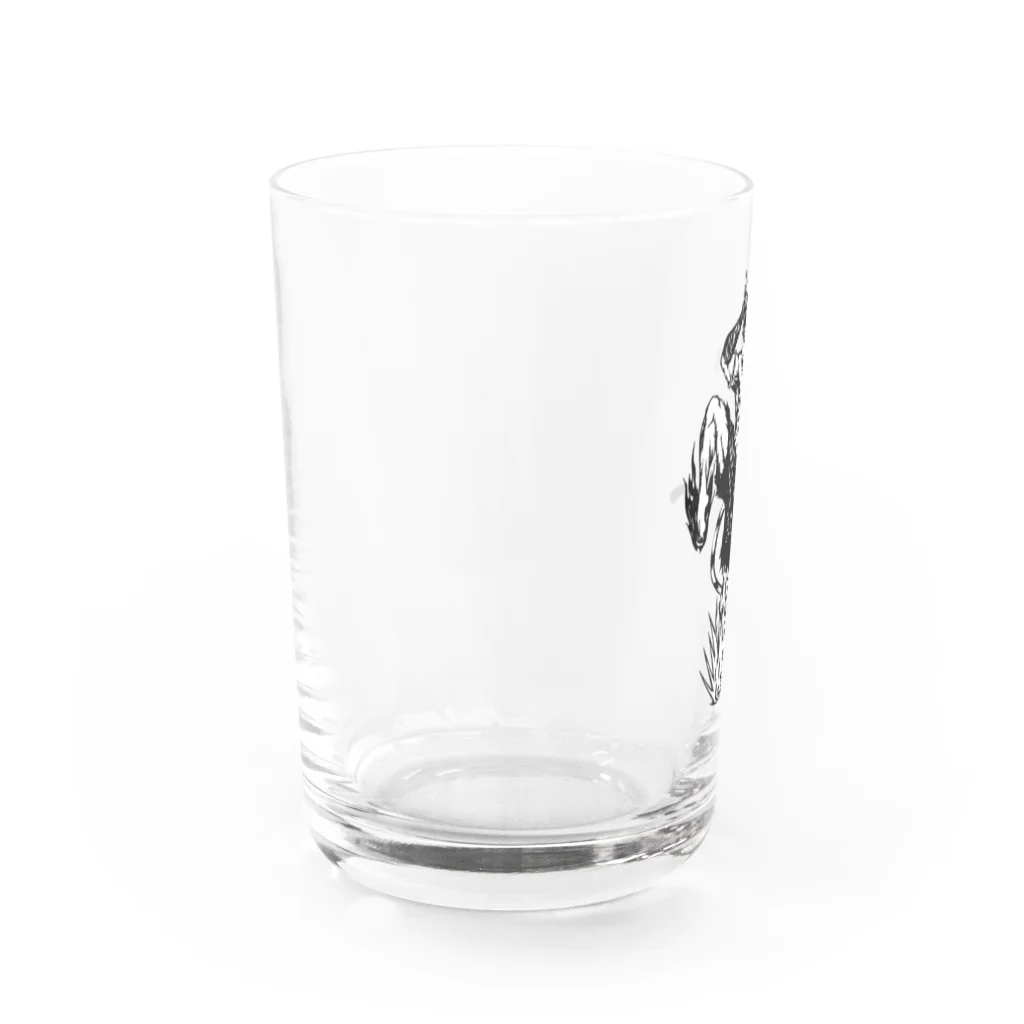 切り絵ariのにゃんこファイター Water Glass :left