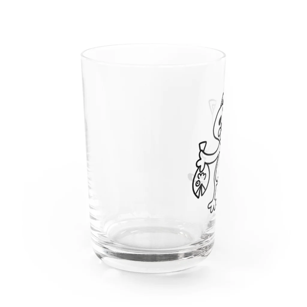 由伊つれづれアートのサバネコ Water Glass :left