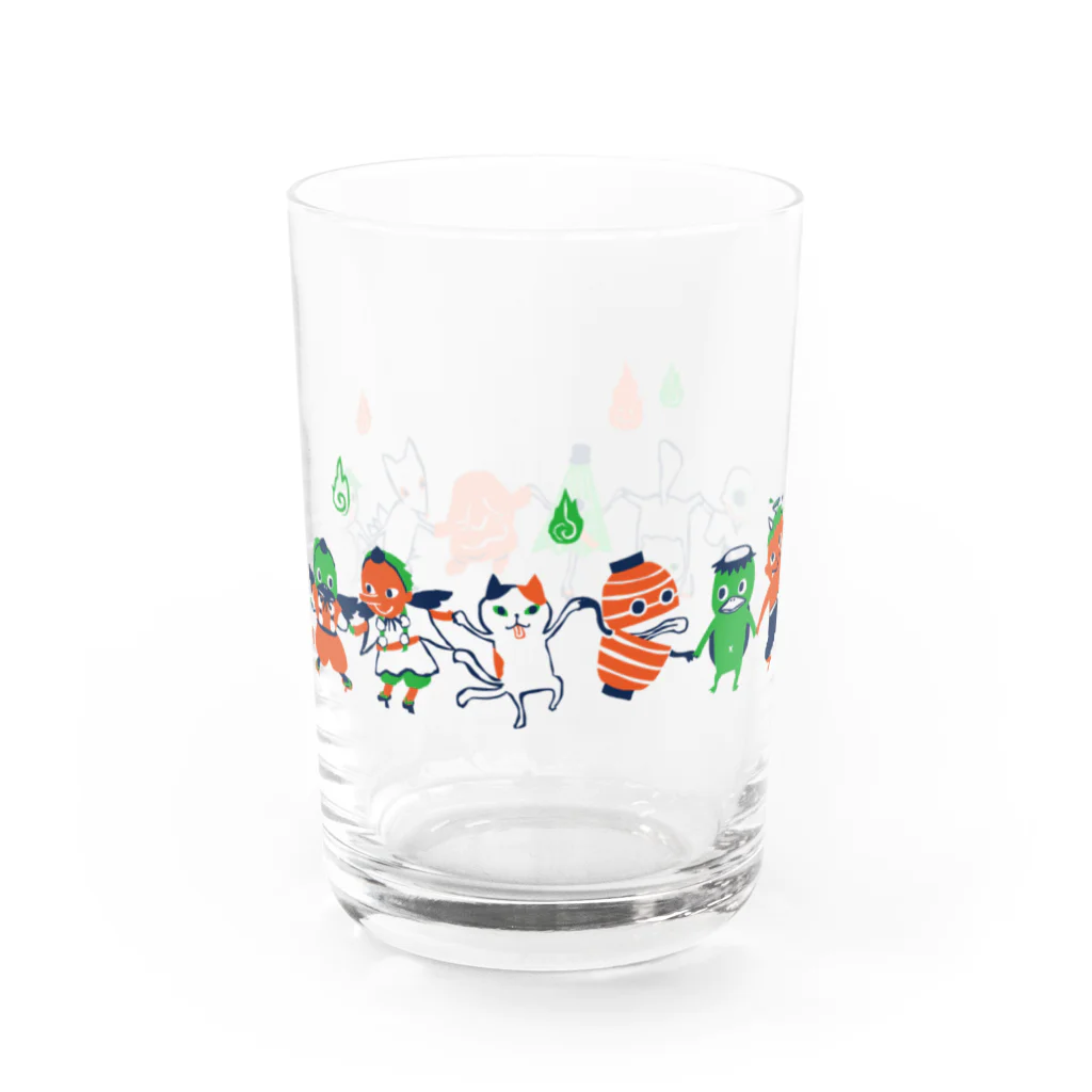 おばけ商店のおばけグラス＜妖怪ラインダンス・レトロ＞ Water Glass :left