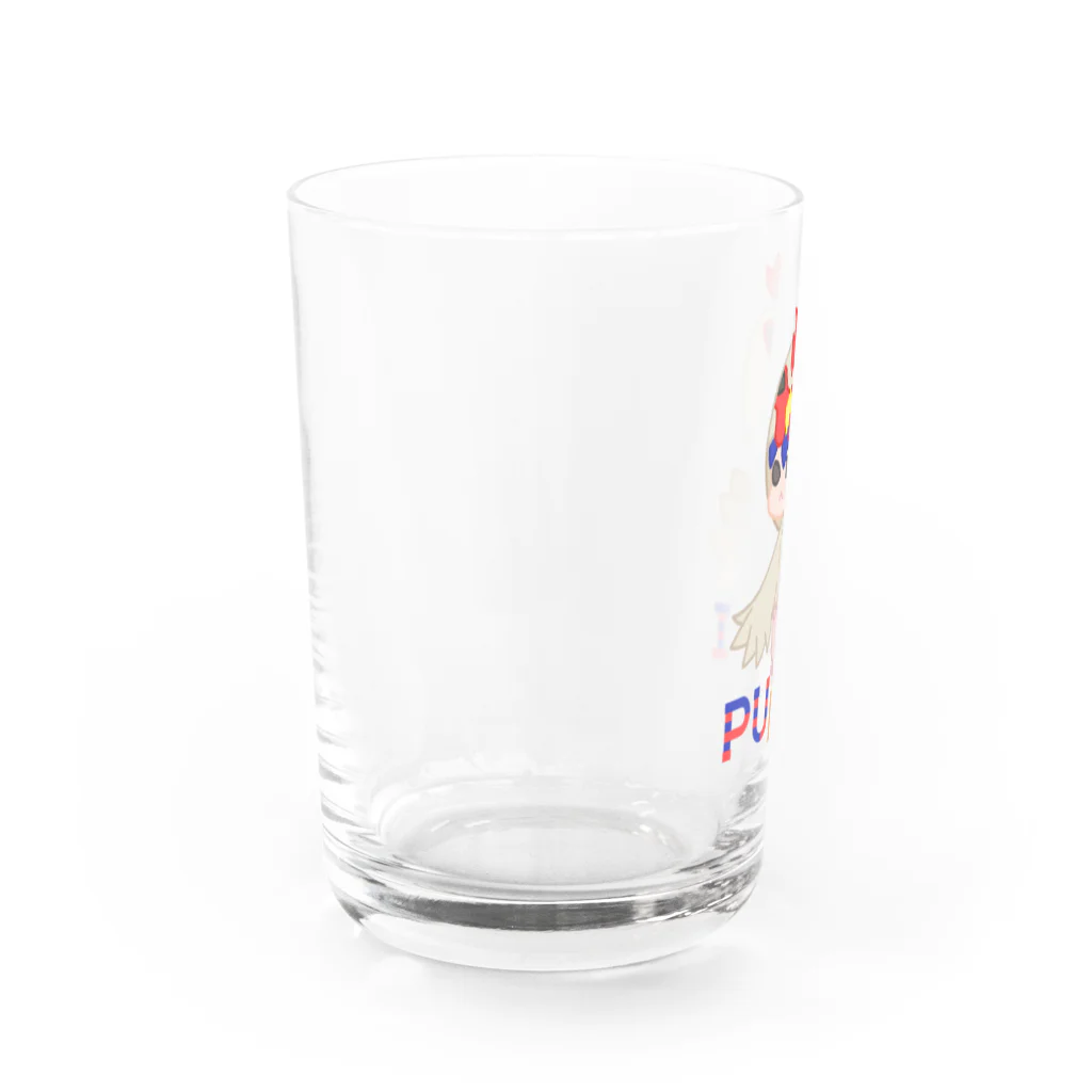 ウサネコのぷり☆ニワトリちゃん Water Glass :left