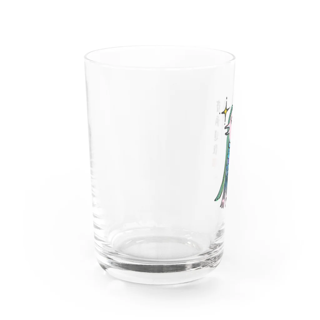 café TIGERのアマビエさま Water Glass :left