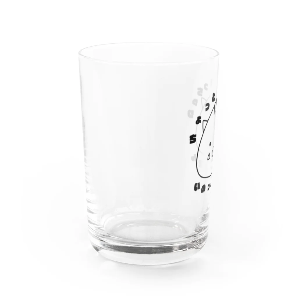 いのしし茶屋のちょっとぽっちゃり"いのっちょさん" Water Glass :left