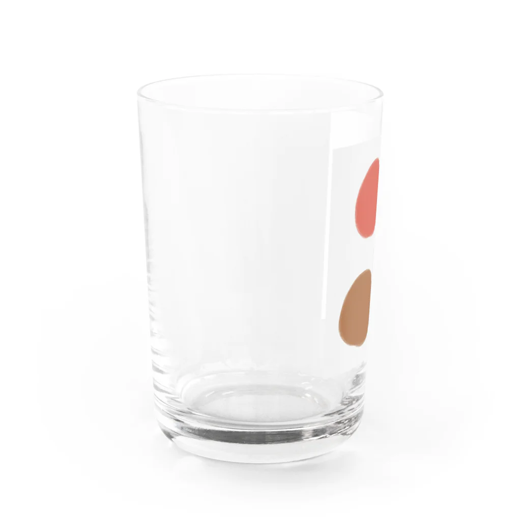 れなの三色まるまる Water Glass :left