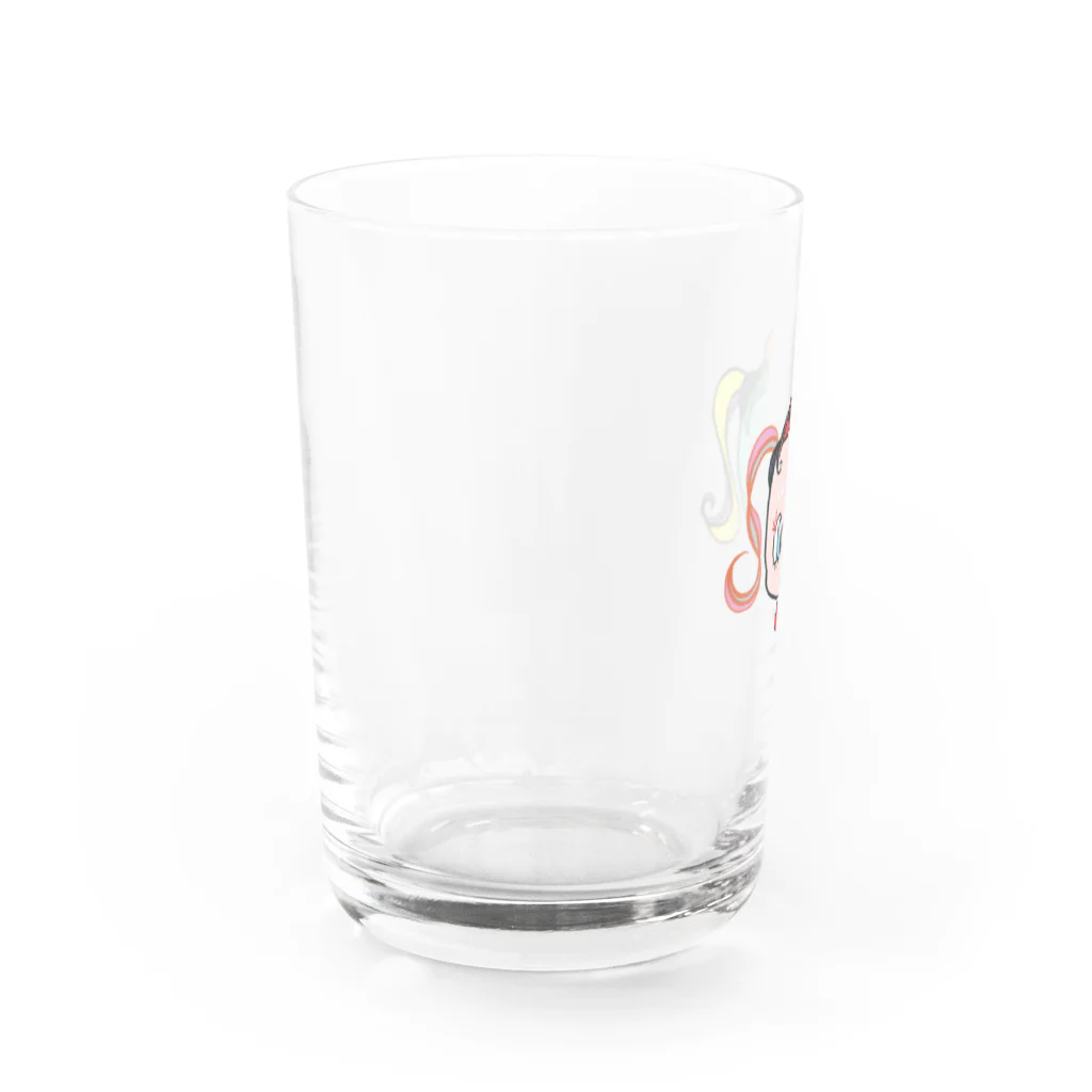 きみちゃんのお店のピカソちゃん Water Glass :left