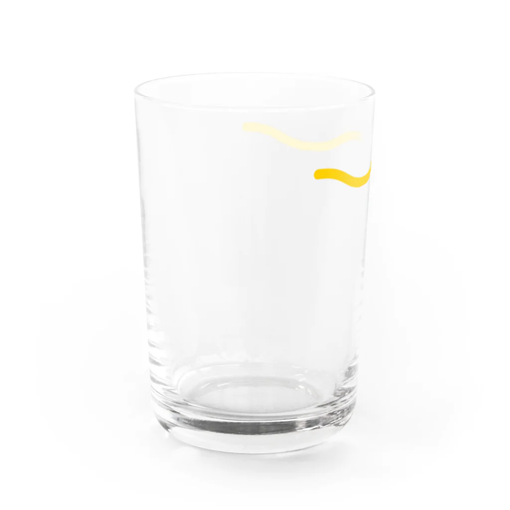 P2B Hausの分かる人にしかわからないニョロ単体ロゴ Water Glass :left