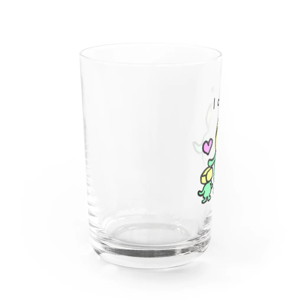 かくたろう Kakutaro cubemanのちょいメタ 角太郎 Kakutaro【love】 Water Glass :left