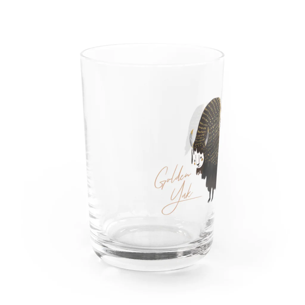 EMINA  PRINTSの絶滅危惧種のヤク Water Glass :left