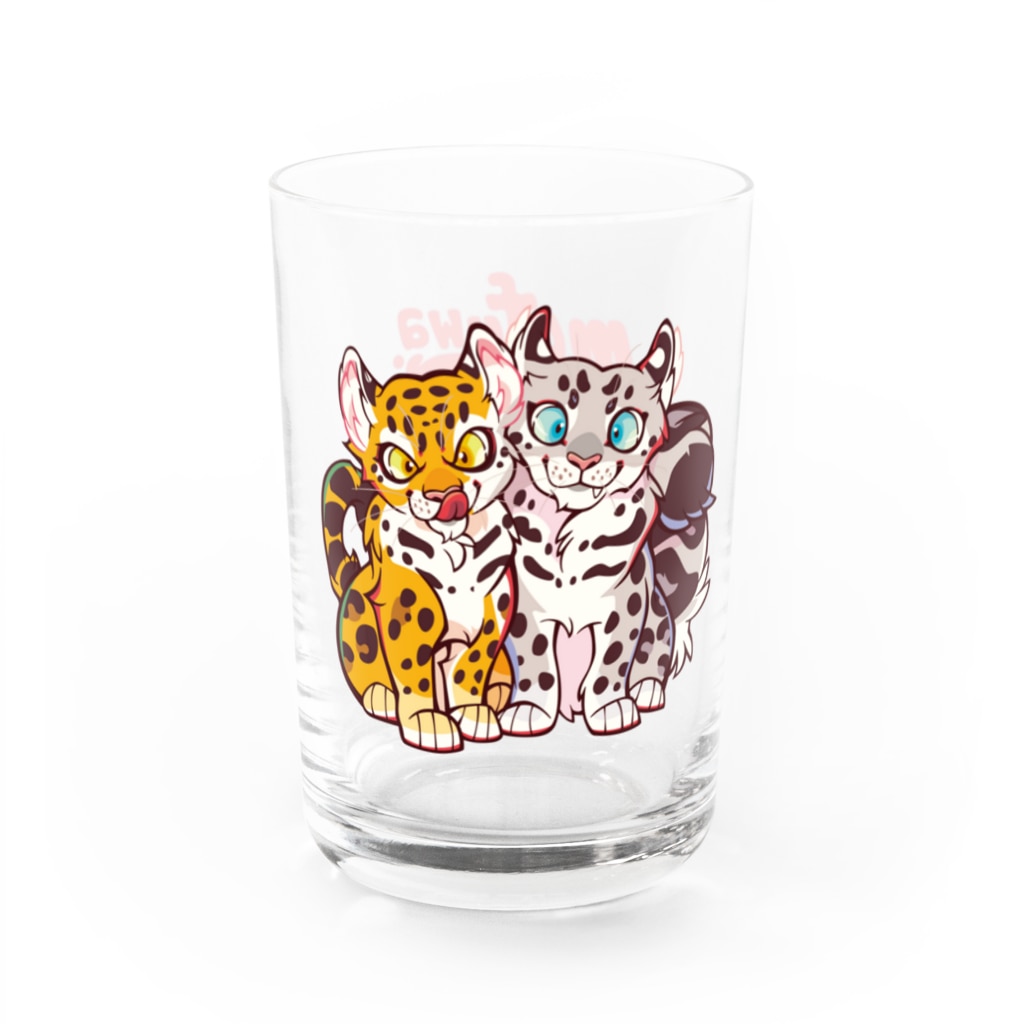 mofuwaのLEOPARD TWINS(glass) Water Glass :left