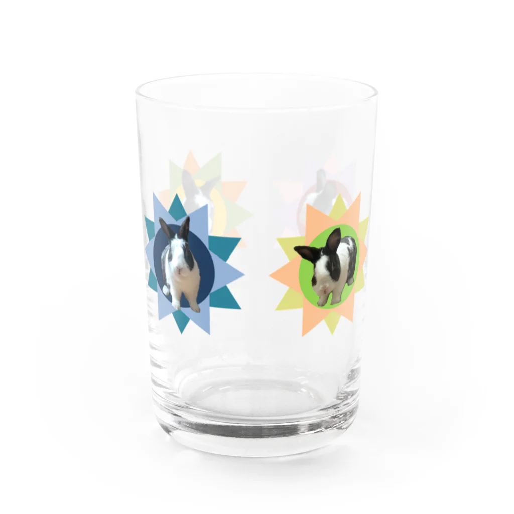 うさぎのきた道&の保護うさぎダイちゃんG Water Glass :left