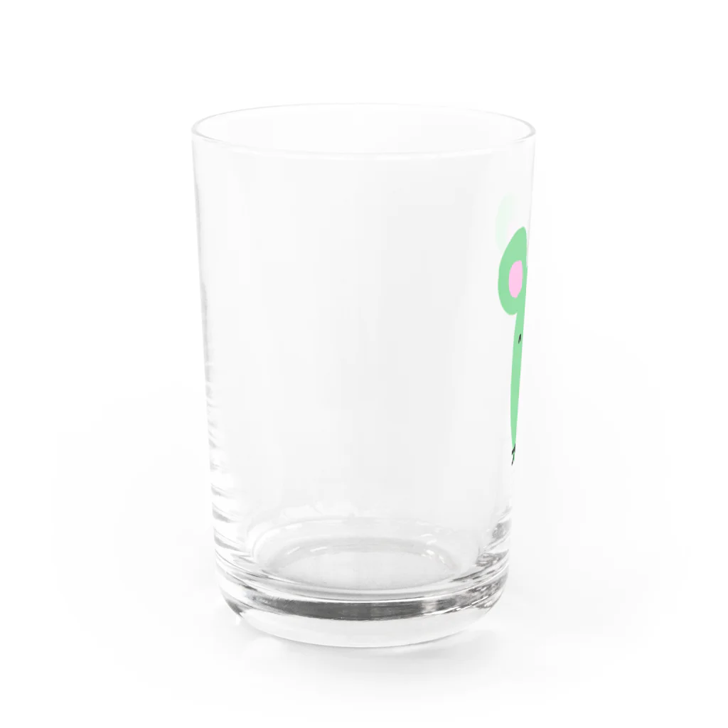 tori_doriのかおながネズミ 緑 Water Glass :left