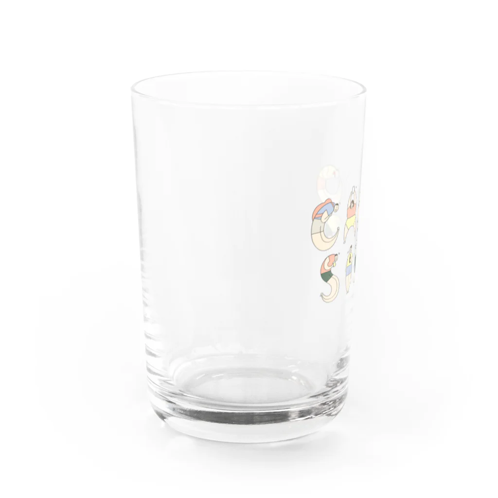 Hostel&Bar CAMOSIBA OfficialのCAMOSIBA people for drink Water Glass :left