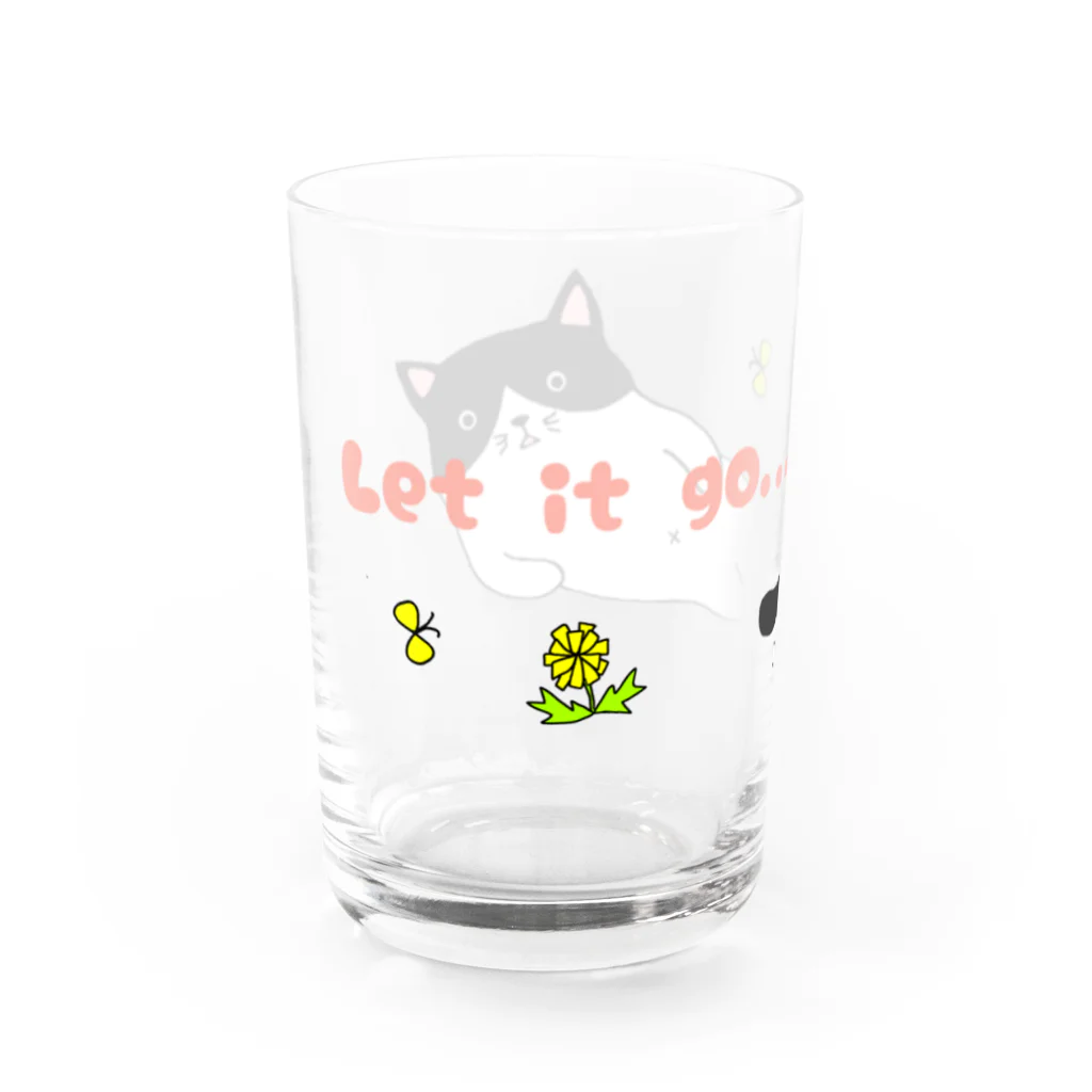 まっちのゆるっと猫·のんびり Water Glass :left