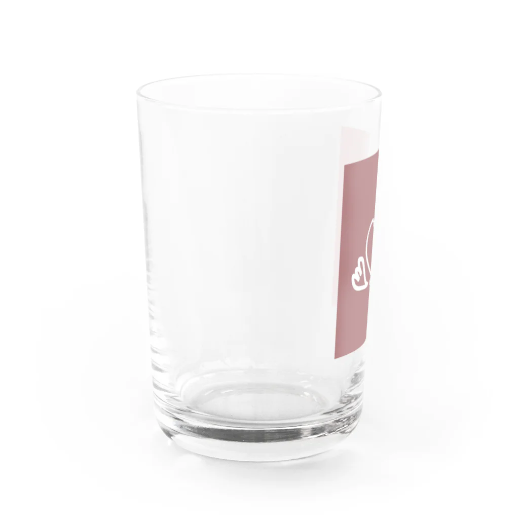 mri___のheart Water Glass :left