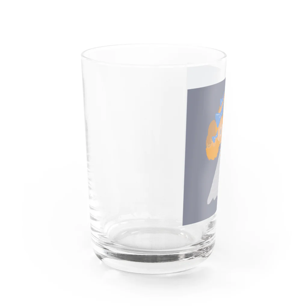 masakanaのおみせのI am going to sleep. Water Glass :left