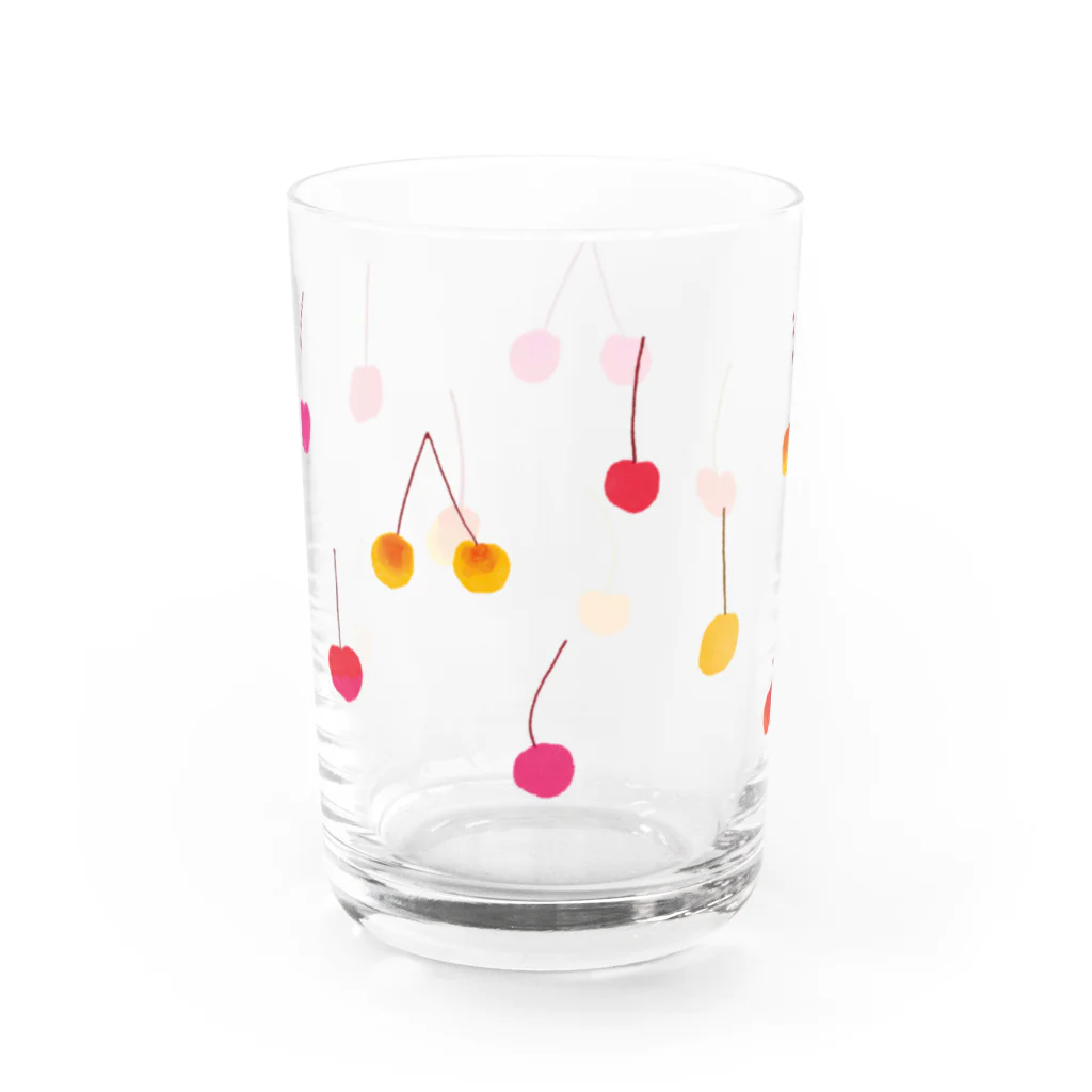 柳田まち Machi Yanagidaのさくらんぼのグラス Water Glass :left