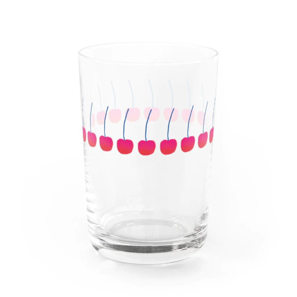 柳田まち Machi YanagidaのさくらんぼのグラスB Water Glass :left