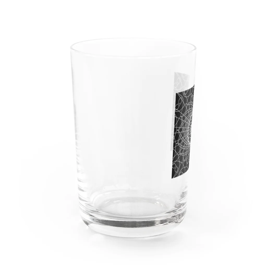 左の幾何学模様　series Water Glass :left
