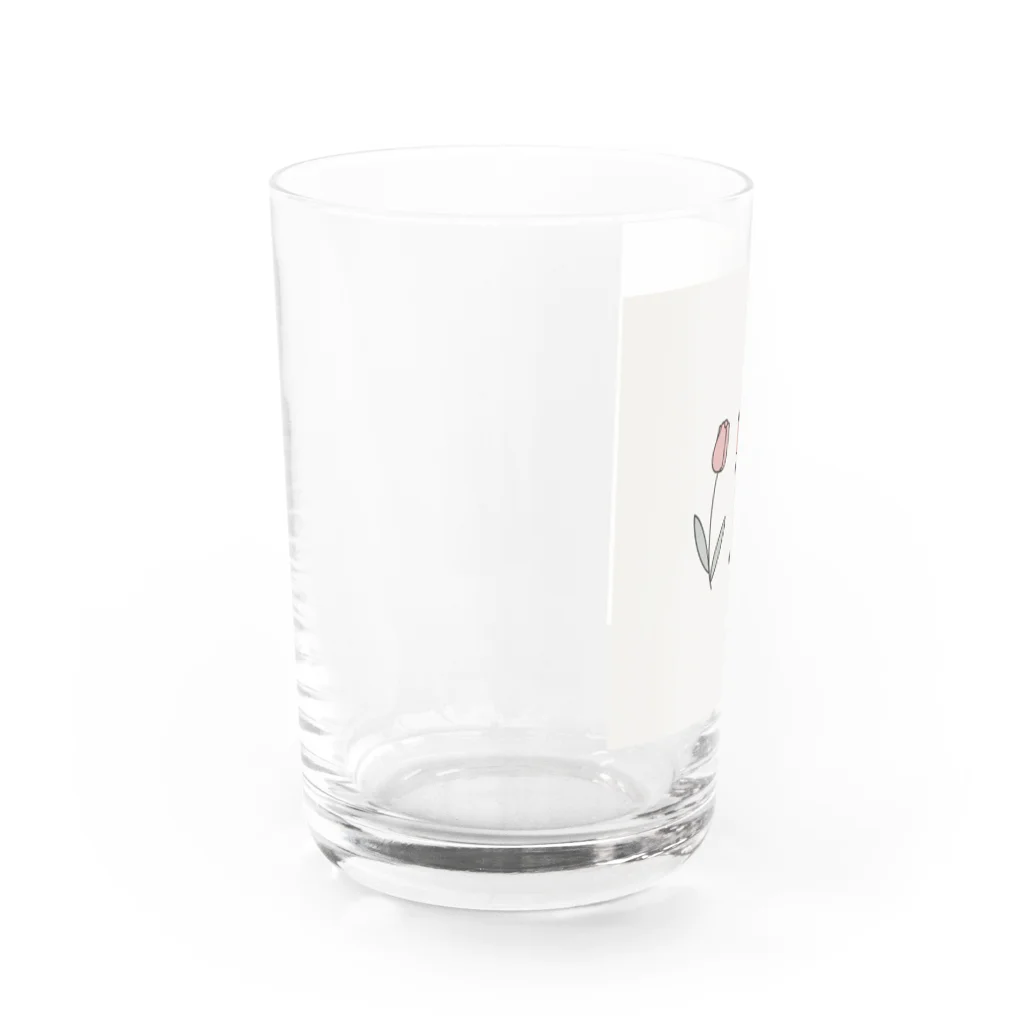 ねむるのチューリップ Water Glass :left