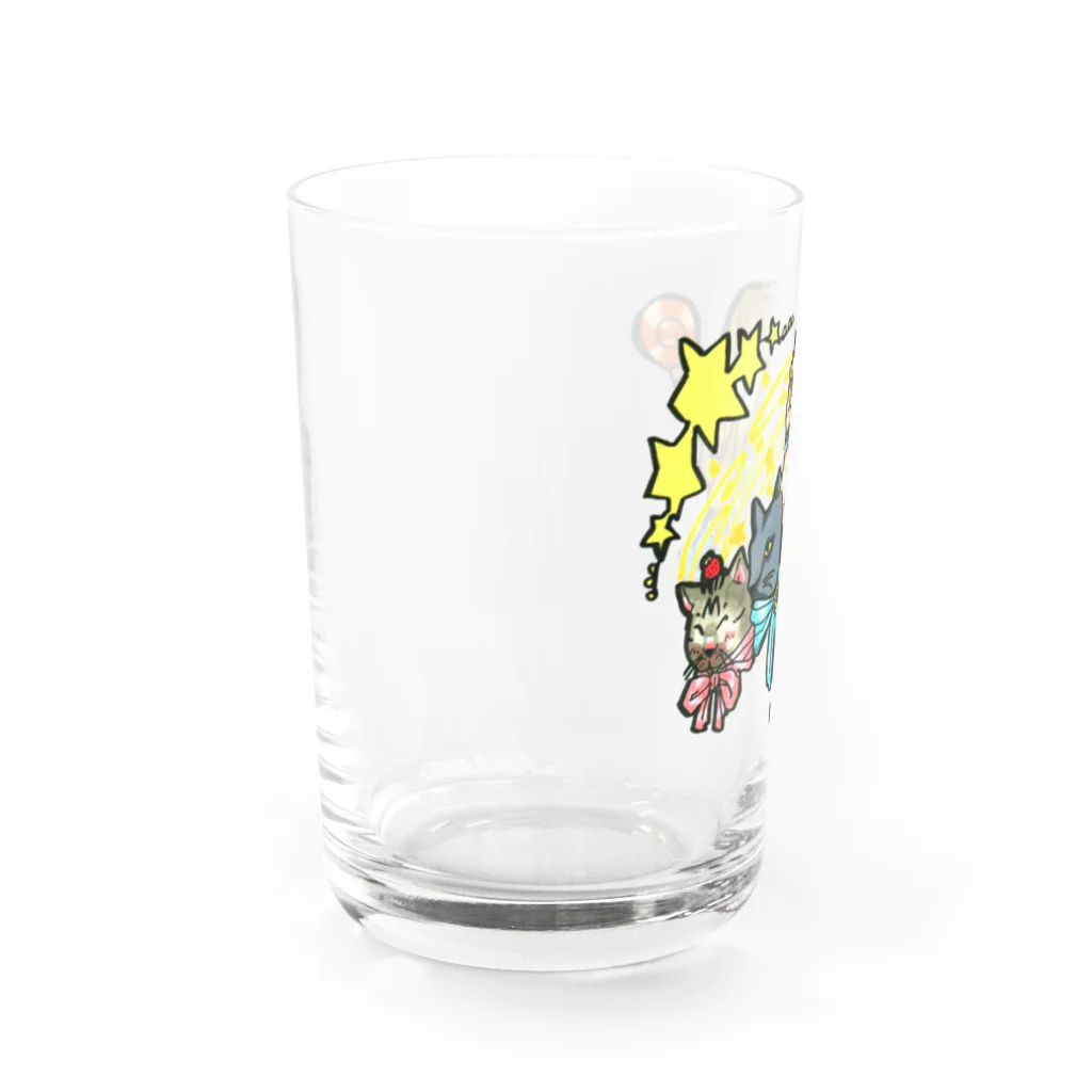 ＊あり＊の虹色創世記の魔法少女miku&にゃんズ召還(透過) Water Glass :left