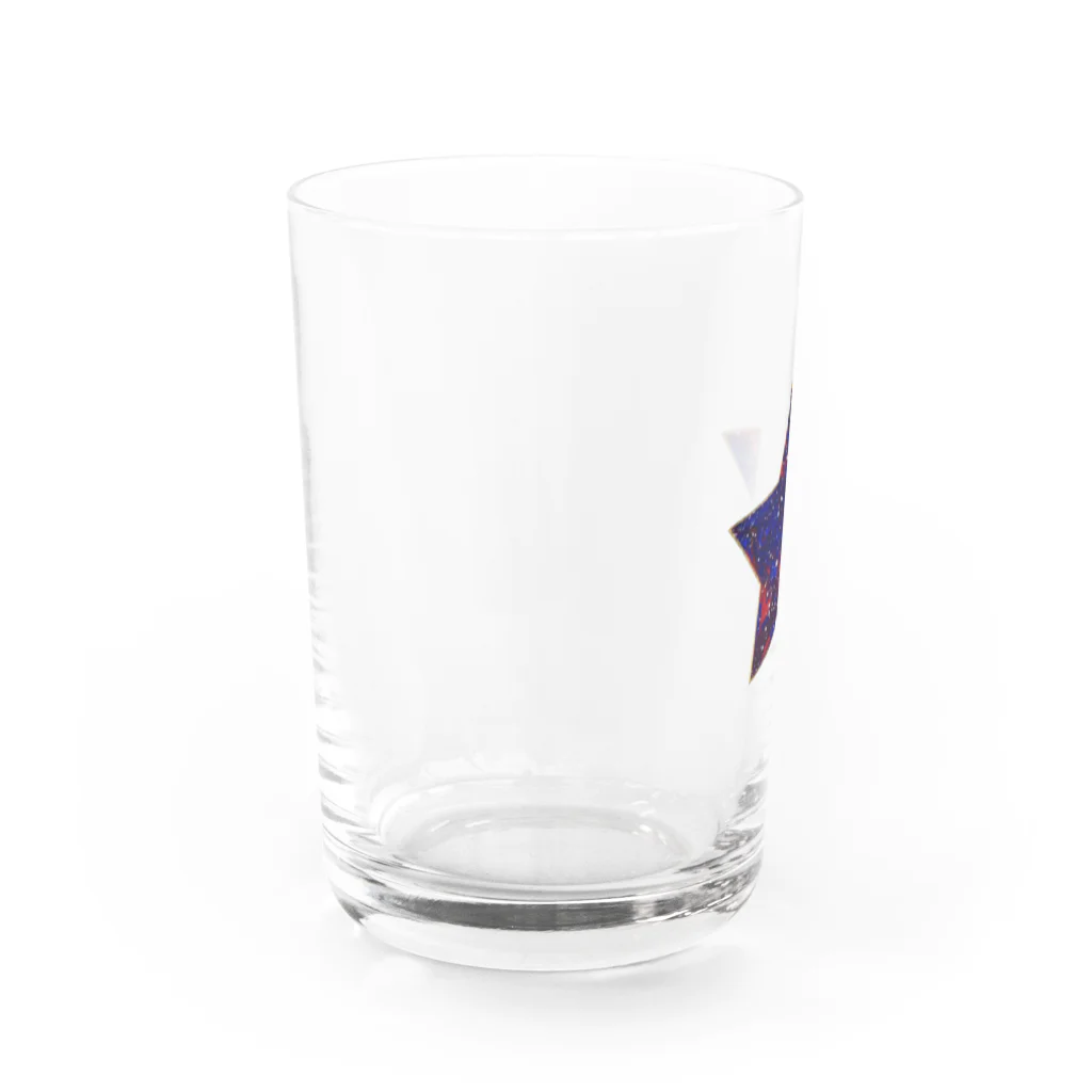 采-aya-の赤い星 Water Glass :left