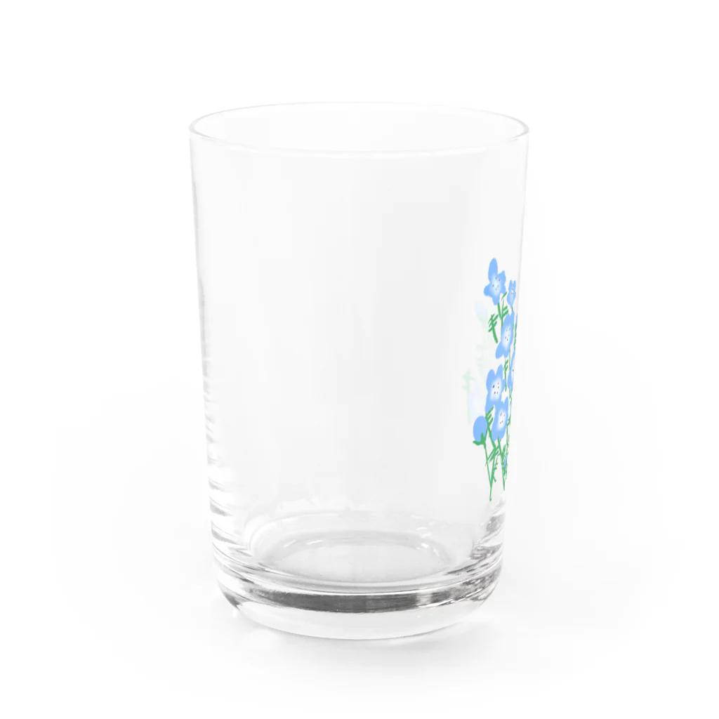 イクランドのネモフィラの花畑 Water Glass :left
