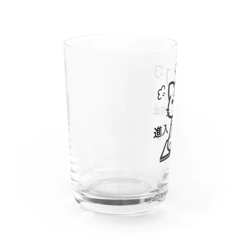 ハラ・ペコのねこの通せんぼ Water Glass :left