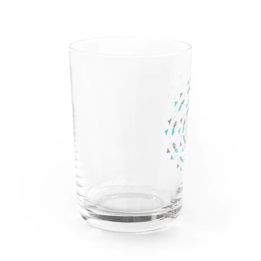 osumo_sanのおすもーさん（Wash Your Hands Circle ver.） Water Glass :left