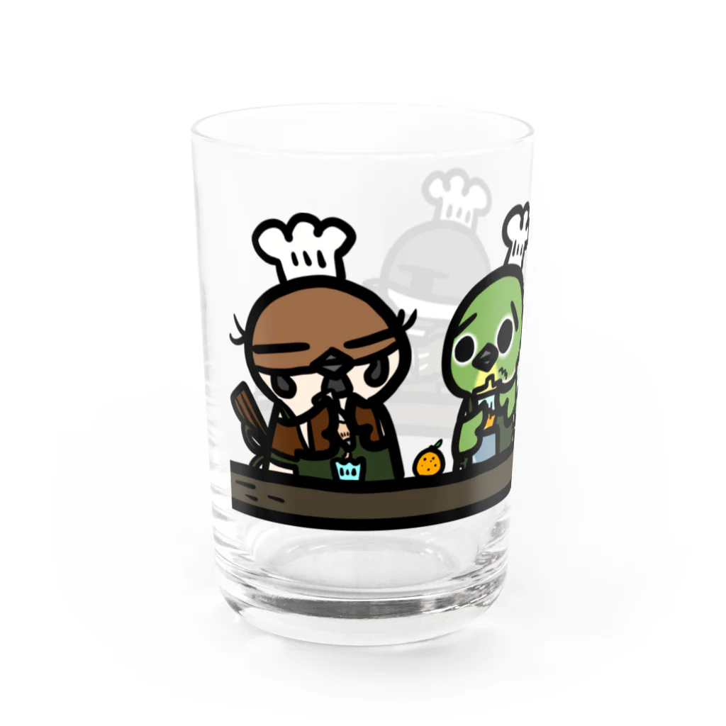 庭にくるコトリからのことり喫茶珈琲牛乳　キッチン　グラス Water Glass :left