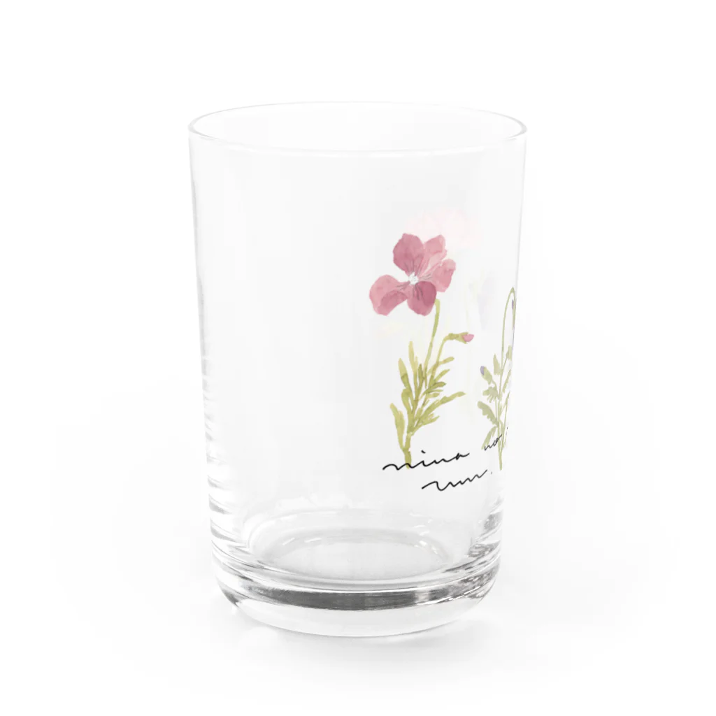 きたがわじゅりの庭の花 Water Glass :left