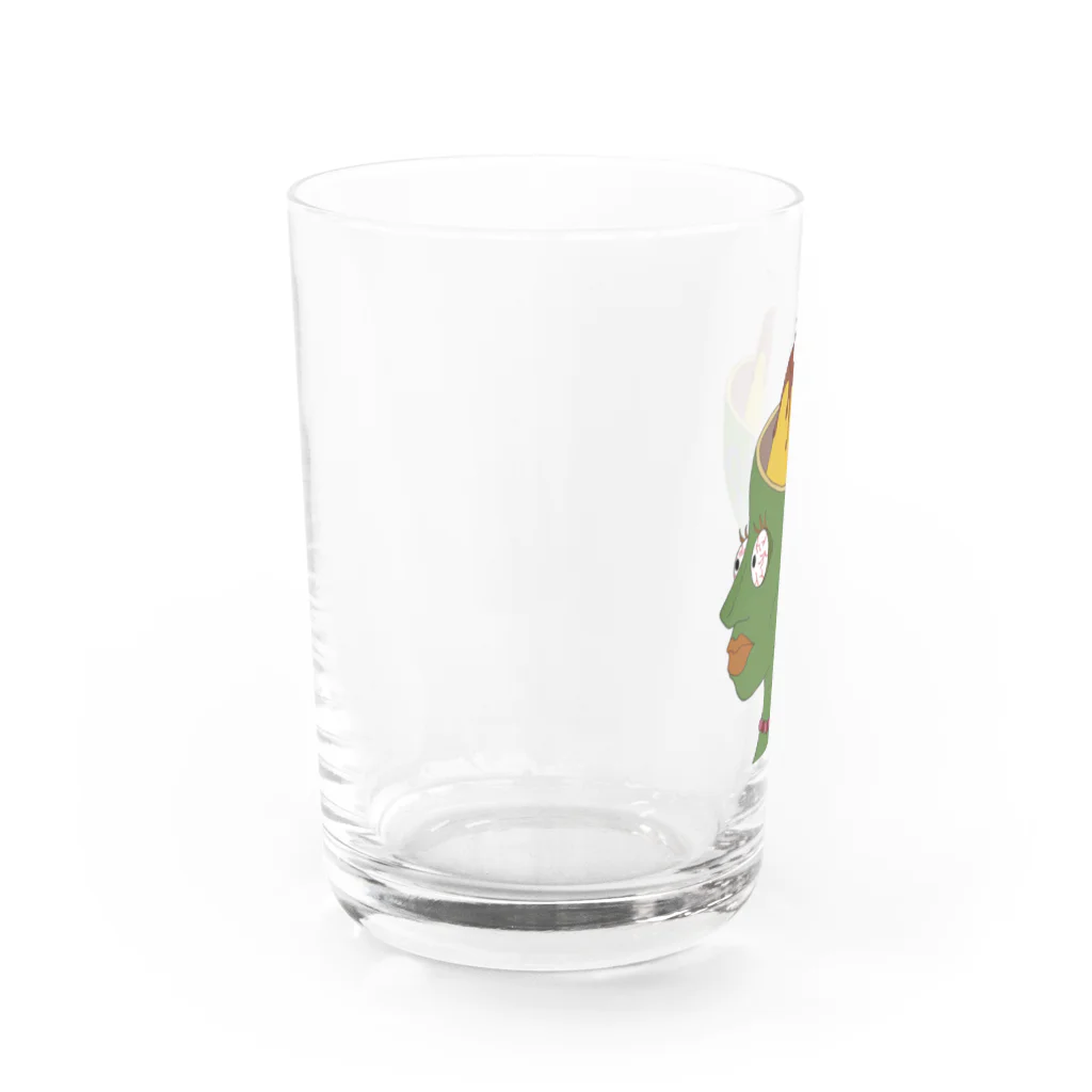 梨子の脳味噌プリンちゃん Water Glass :left