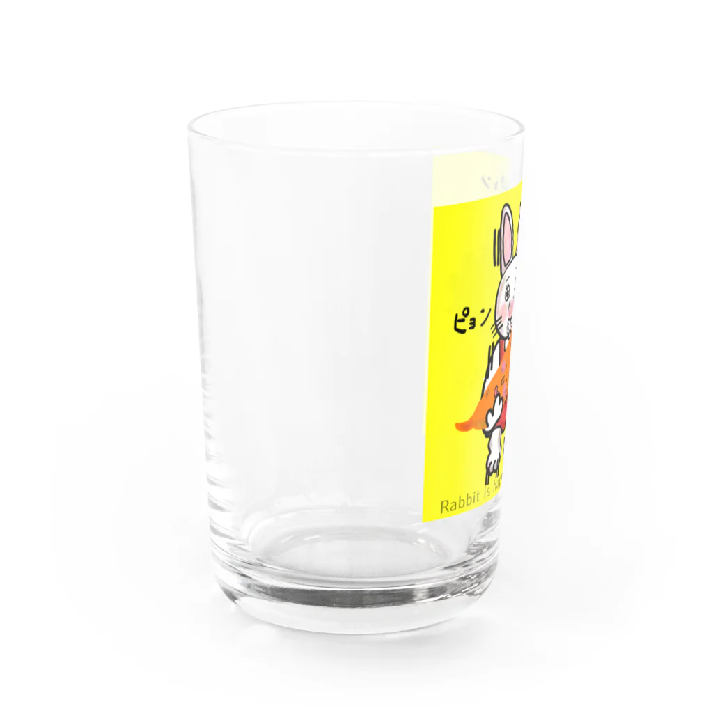 どうぶつえんのうさぎくんGETにんじんくん Water Glass :left