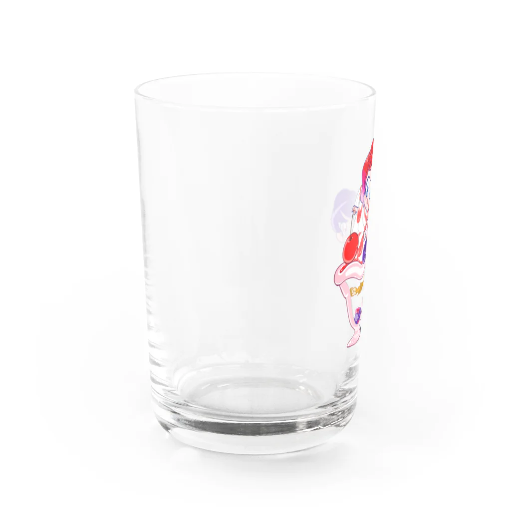 HARAMIのラズブルのグラス グラス左面