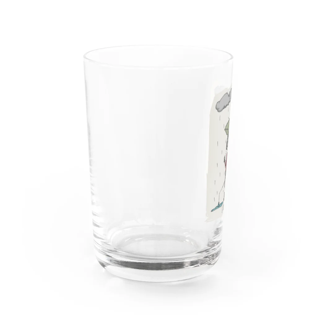 やの のすけの雨を釣る Water Glass :left