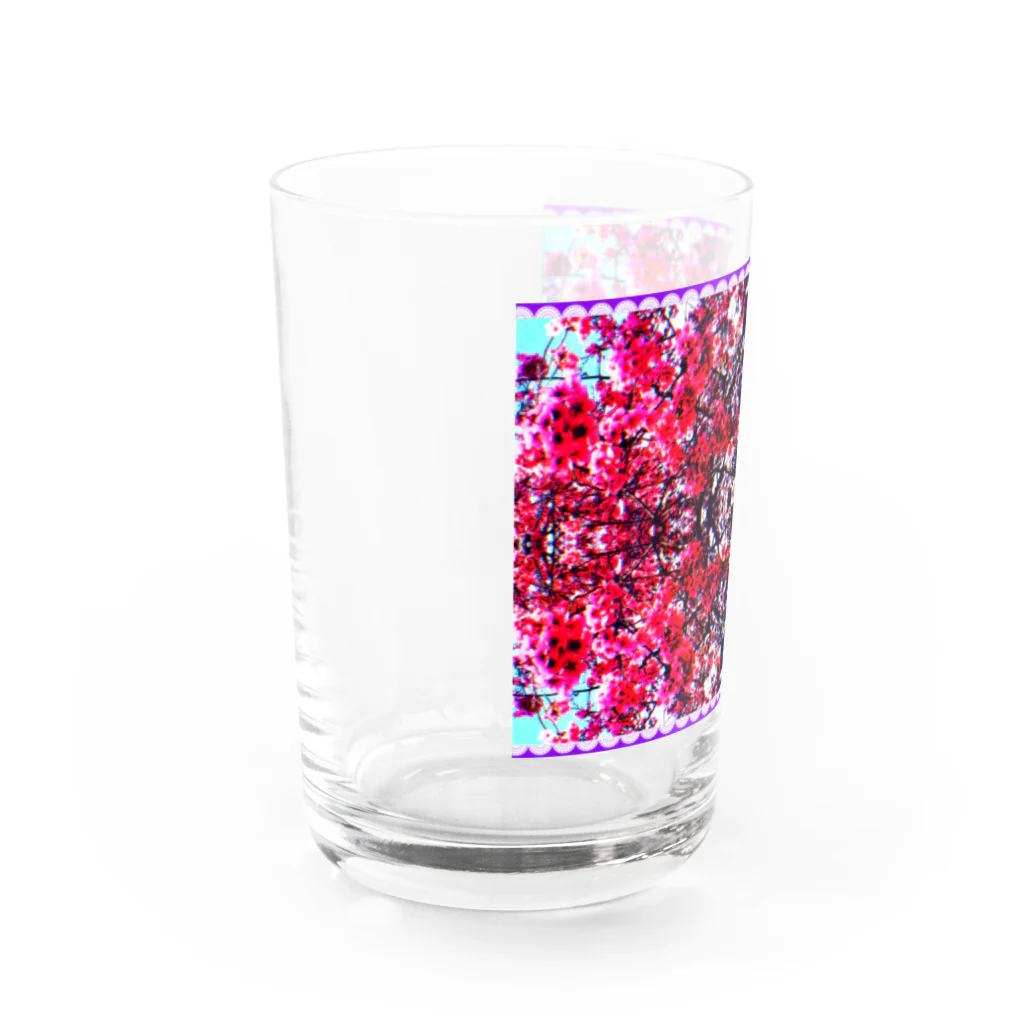 Satori2817の河津桜万華鏡 Water Glass :left