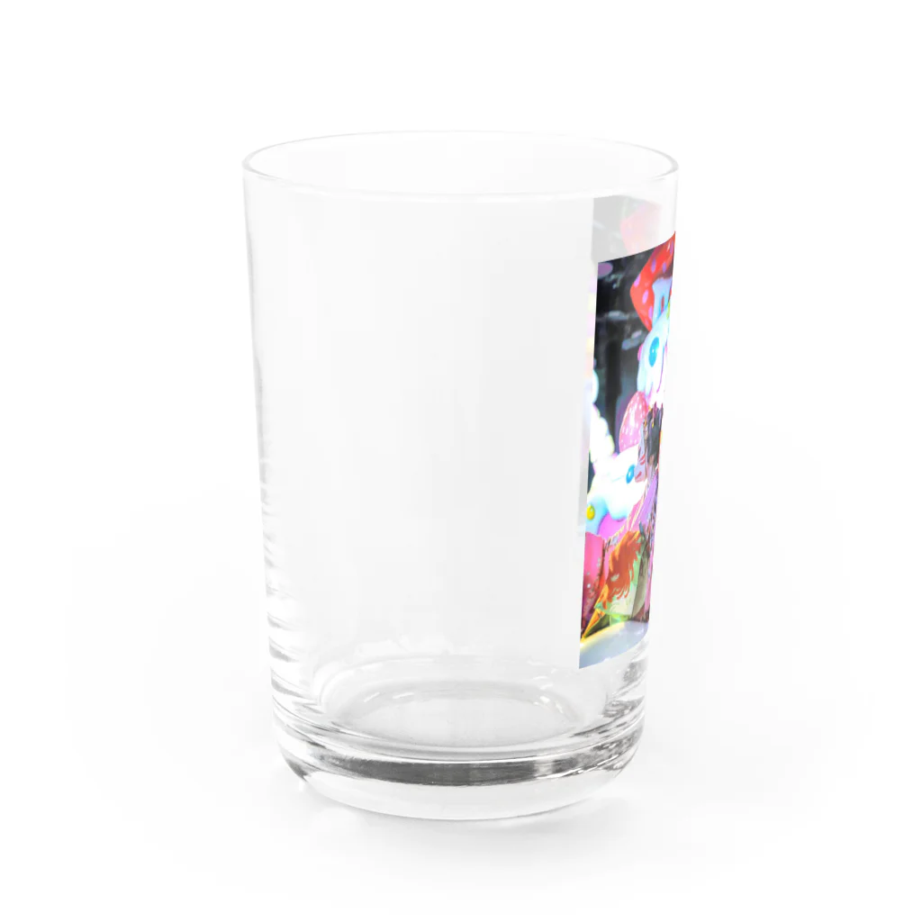 友光花魁のカラフルお狐花魁 Water Glass :left