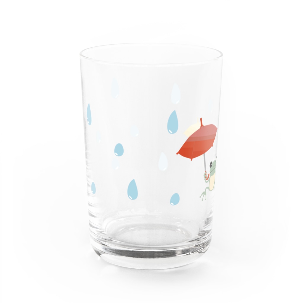 あかえほ & ちびそざいのかえるの親子のグラス【あかえほ公式】 Water Glass :left