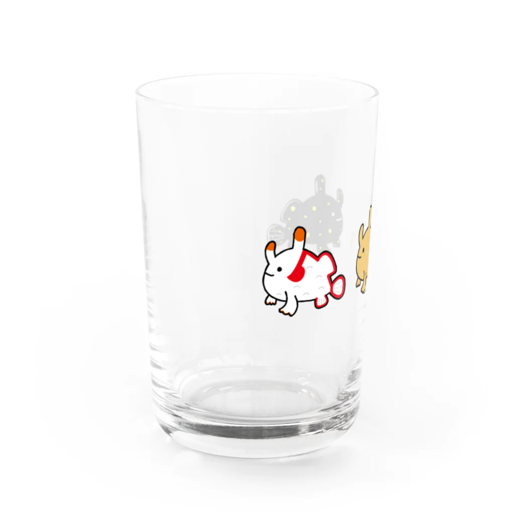 あおいるかのお店🐬のカエルアンコウ三兄弟 Water Glass :left