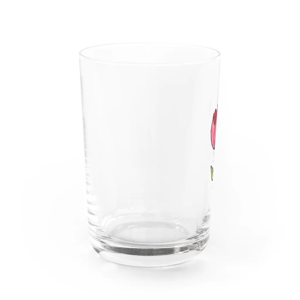 iroのそこら辺のチューリップ Water Glass :left