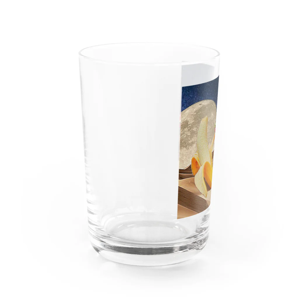 いながきあきひろのbanana moon Water Glass :left