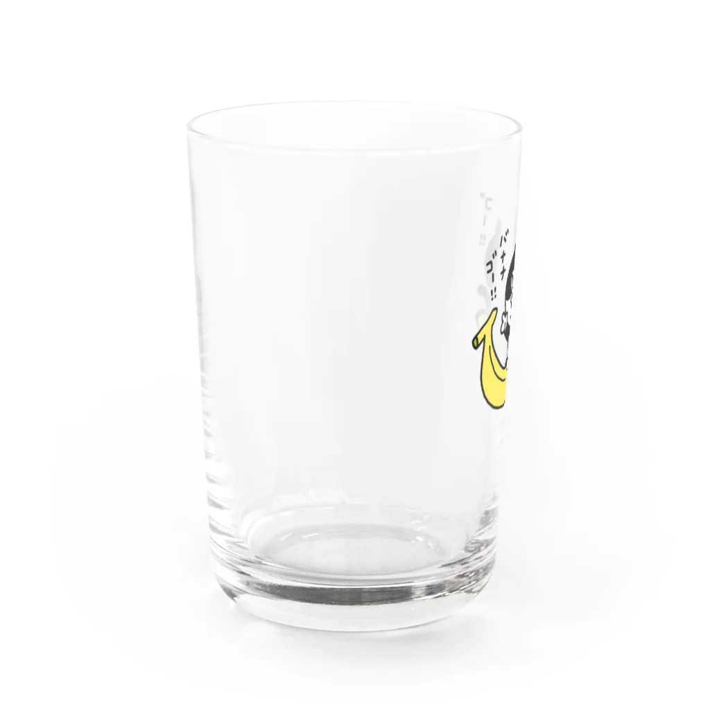 eskのクロちゃん（バナナゴー） Water Glass :left