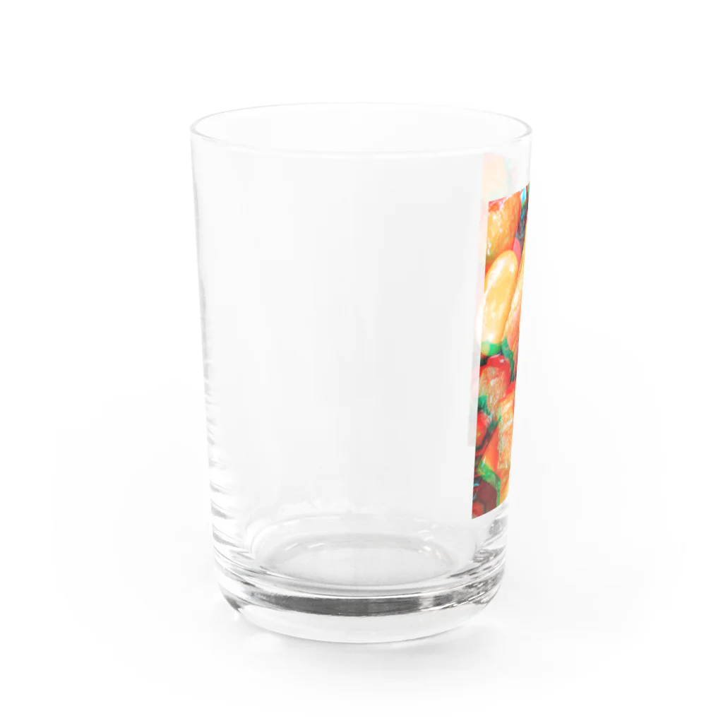 ファンシーゲリラ‖刺繍屋のエリコの飯テロ(豚の角煮) Water Glass :left