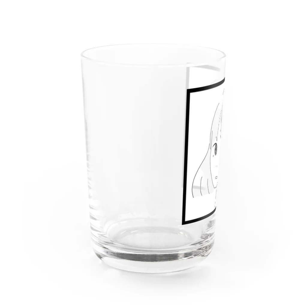 だみんをむさぼる会のきみのゐろ Water Glass :left