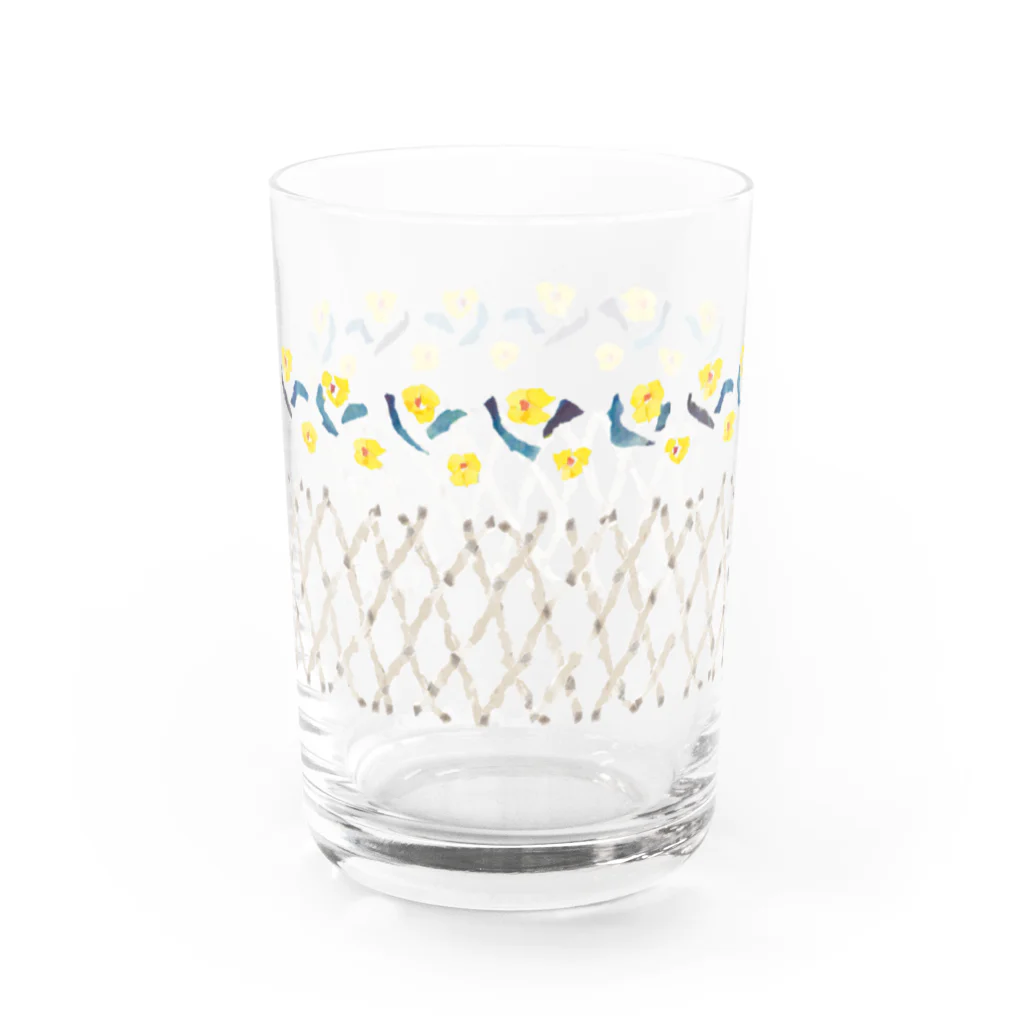 のばら（NOBARA）の黄色のお花コップ Water Glass :left