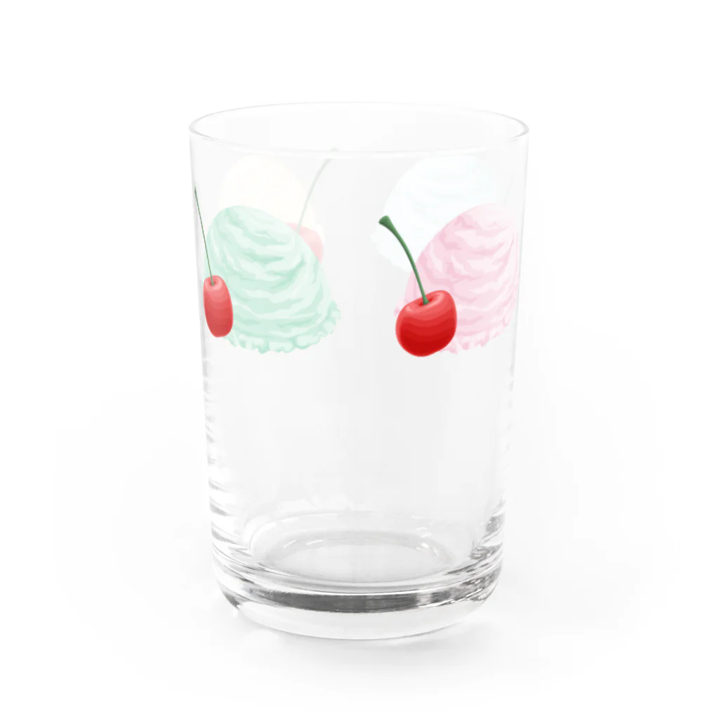 竹脇モータース２号店の大盛り-なんでもクリームソーダになるグラス Water Glass :left