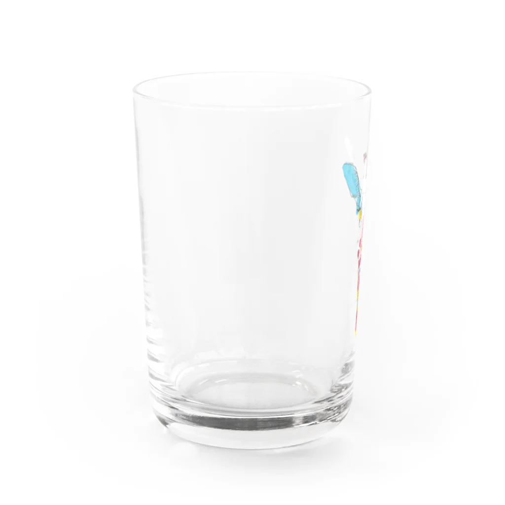 𝐈𝐤𝐞𝐝𝐚 𝐊𝐞𝐢𝐤𝐨のキリン Water Glass :left