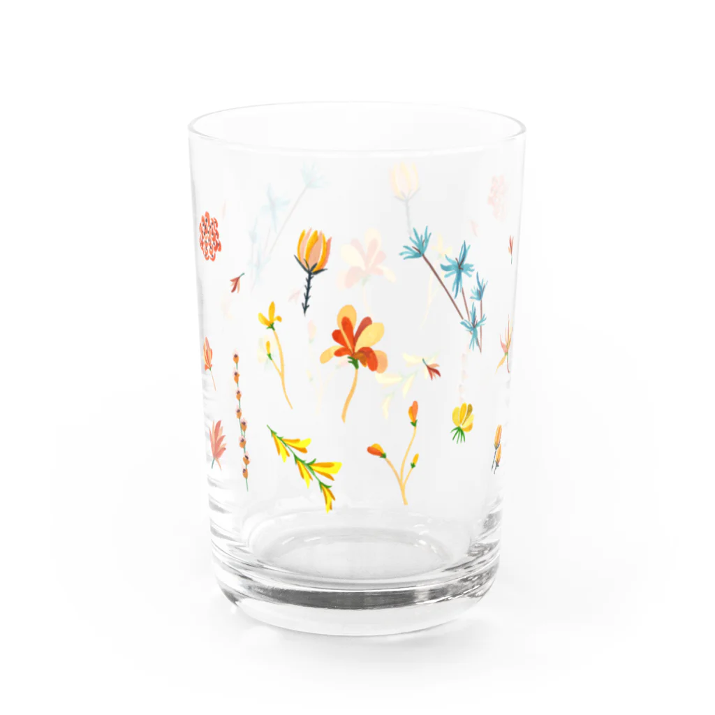 いわたつ ななえの Let's spring Water Glass :left