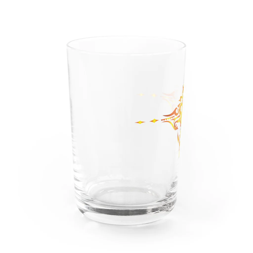 KARASU_HAGANE SHOPの紋章風ハート Water Glass :left